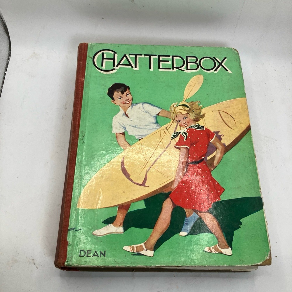 Chatterbox Book Illustrated Cover Hardcover Dean Publisher Collectible Whimsical
